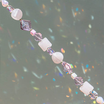 Glass Bead Strand in Spun Sugar