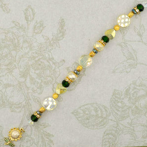 Glass Bead Strand in Sunflower Sparkle