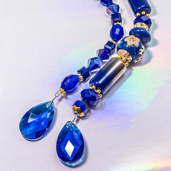 Glass Bead Strand Duo in Thunderstorm