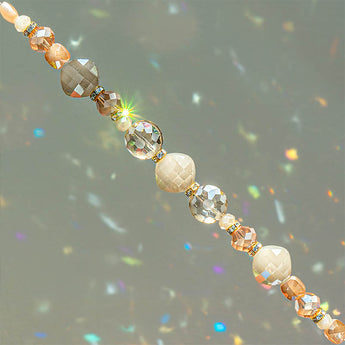 Glass Bead Strand in Vanilla Bean Dream