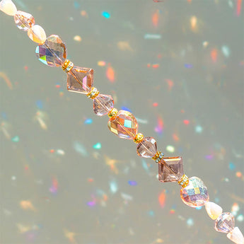 Glass Bead Strand in Pretty in Pink