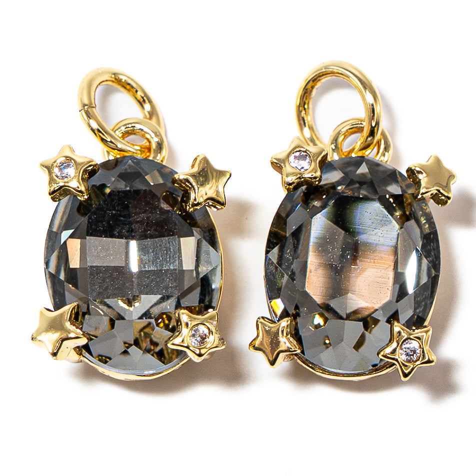 Glass Pendant in Smoke & Mirrors