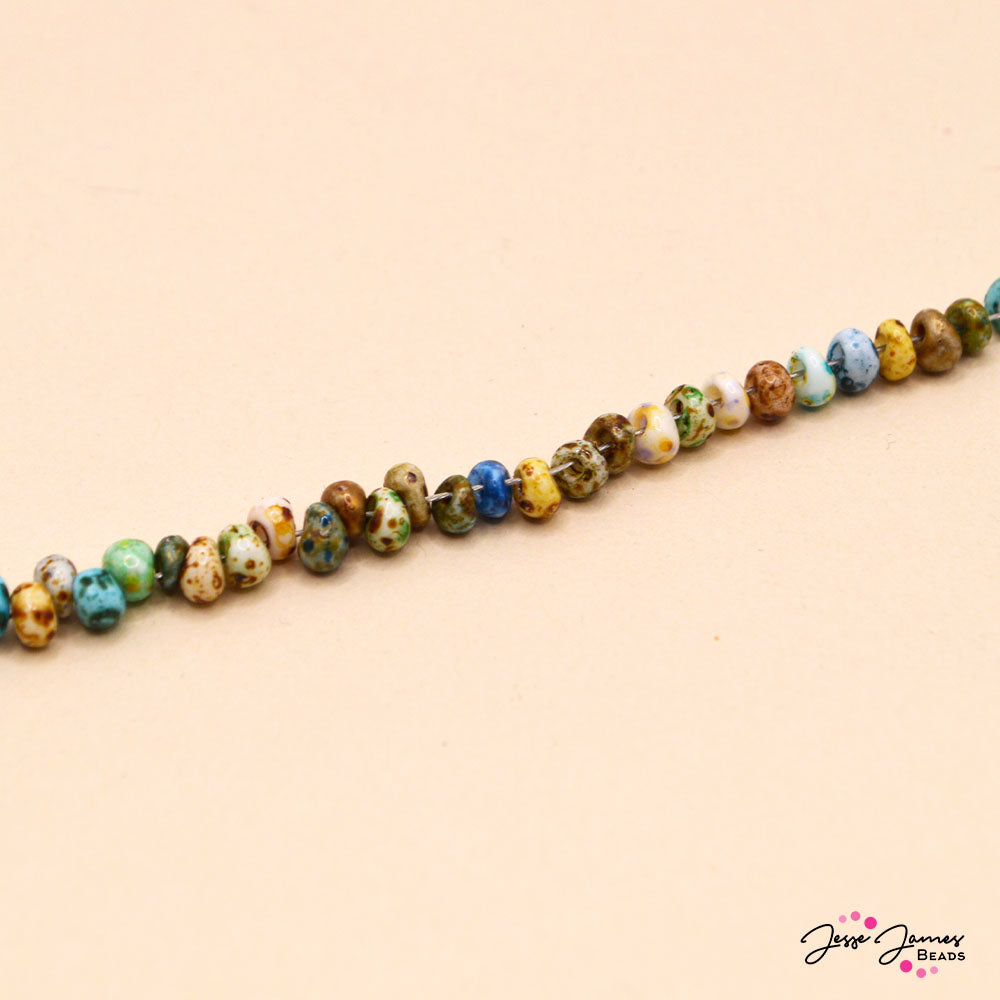 Glass Seed Bead Set in Picasso's Watercolors