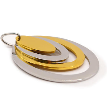 Gold Rings Layered Pendant