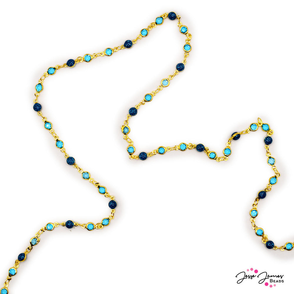 Beaded Chain in Ocean Waves