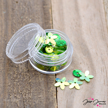 Mini Sequins and Stardust in Green