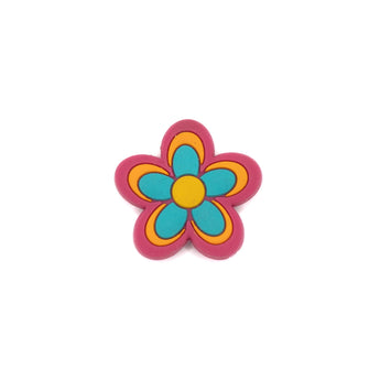 Groovey Flower Silicone Focal Bead