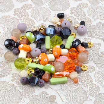 Halloween Bead Mix in Poisonous Mushroom Potion