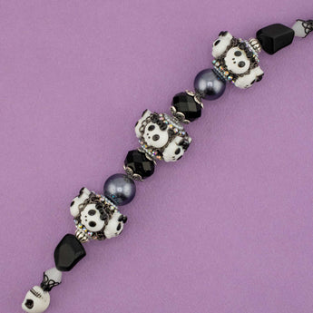 Halloween Boho Bead Strand in Adorable Bones