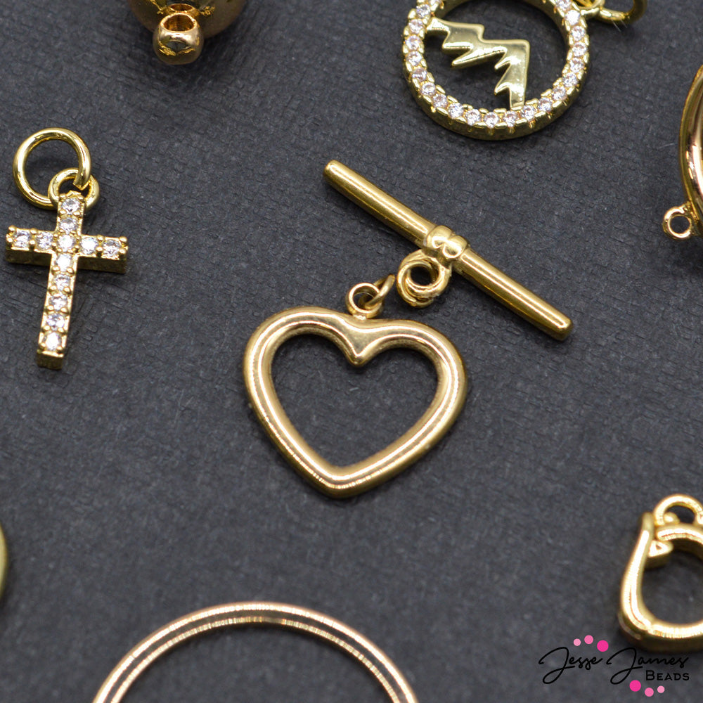 Heart of Gold Toggle Clasp