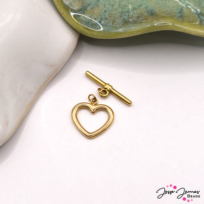 Heart of Gold Toggle Clasp