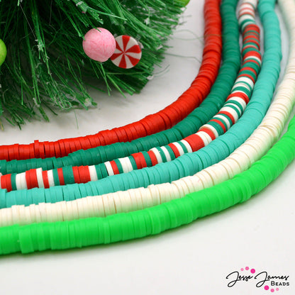 Heishi Bead Bundle in Classic Christmas