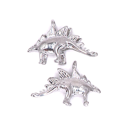 Herd Of Stegosaurus Brass Charm Pairs
