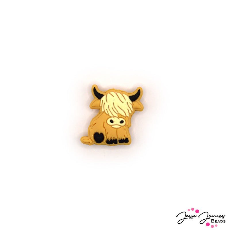 Highland Cow Silicone Focal Bead