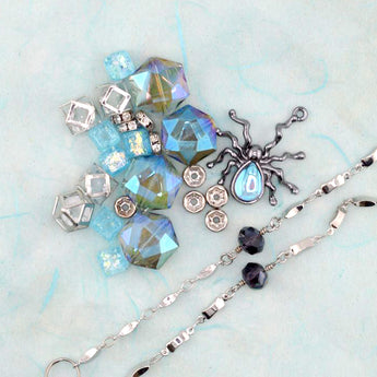 Itsy Bitsy Spider Bead Mix in Rainy Day