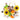 Mini Bead Mix in Bicolored Sunflowers with Earring Findings