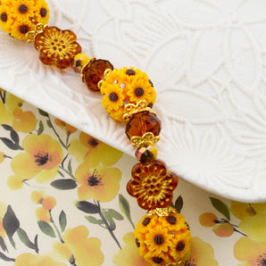Bead Strand in Sunflower Season