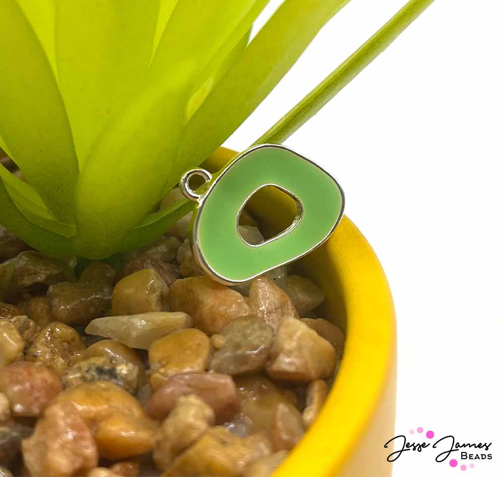 JPhresh Designs Funky Donut Charm in Mint Green