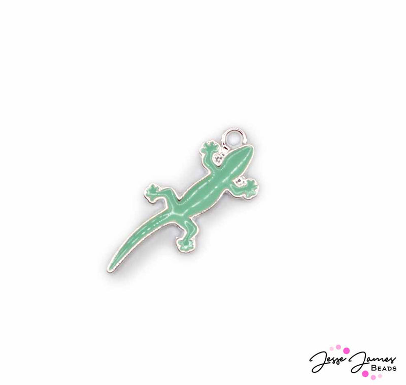 JPhresh Designs Mint Lizard Charm