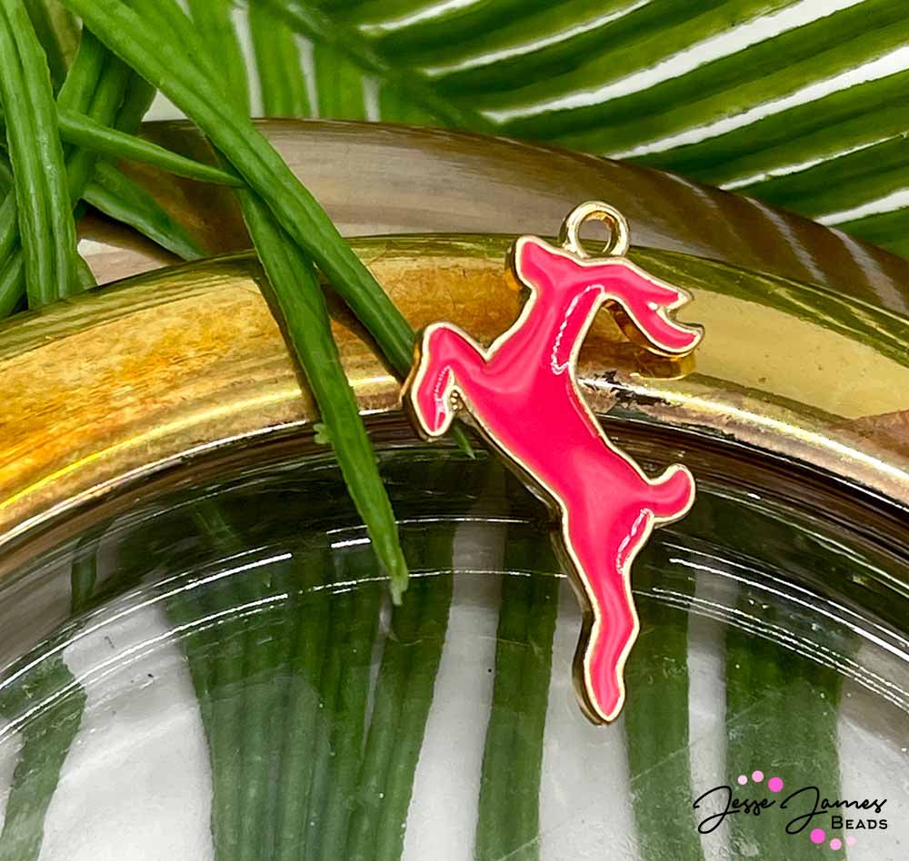 JPhresh Designs Pink Antelope Charm