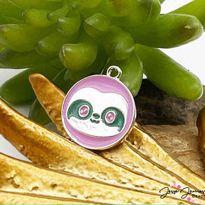 JPhresh Designs Pink Sloth Charm