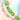 Lampwork Bead Strand Duo in Blooming Pink Swirls