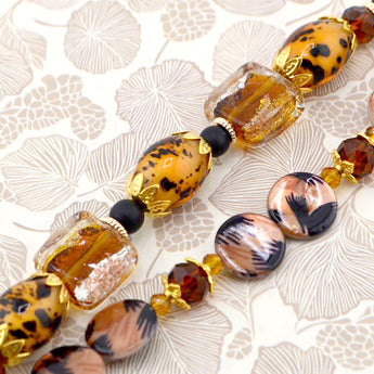 Lampwork Bead Strand Duo in Born to be Wild