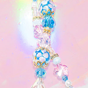 Lampwork Bead Strand Duo in Cotton Candy Sunrise
