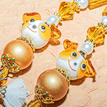 Lampwork Bead Strand Duo in Cute & Scrappy