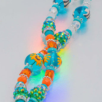 Lampwork Bead Strand Duo in Friendly Fishes