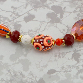 Lampwork Bead Strand in Dancing Through the Fire