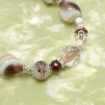 Lampwork Bead Strand in Victorian Dinner Party