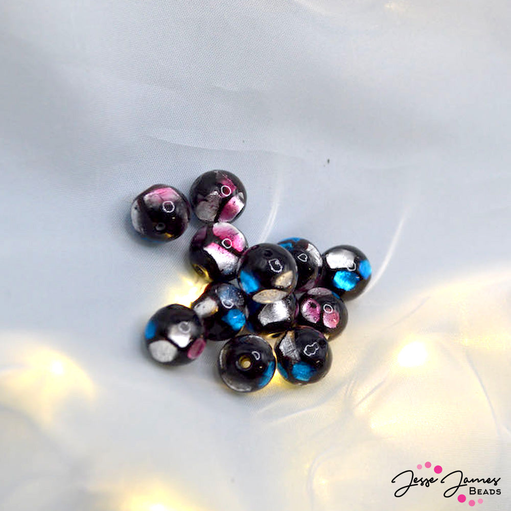 Lampwork Beads By The Dozen in Arcane Night