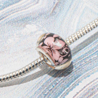 Large Hole Bead in Garden Dreams