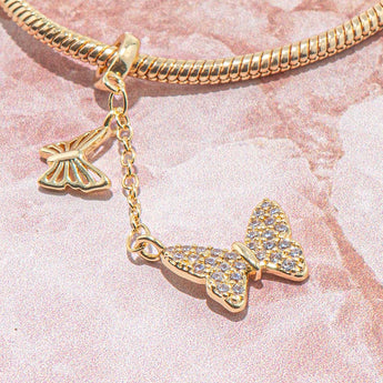 Large Hole Charm in Believe in Butterflies