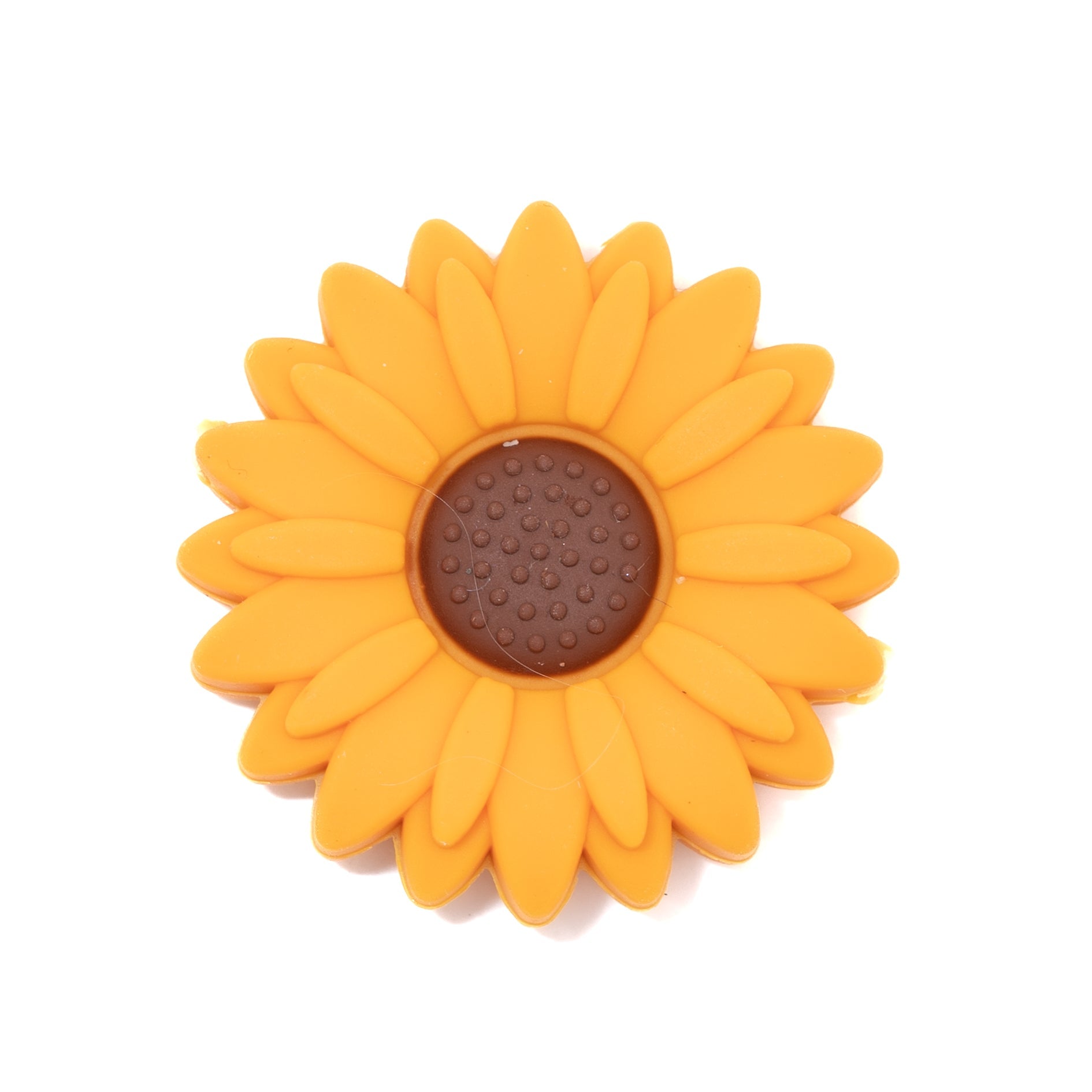 Large Sunflower Silicone Focal Bead