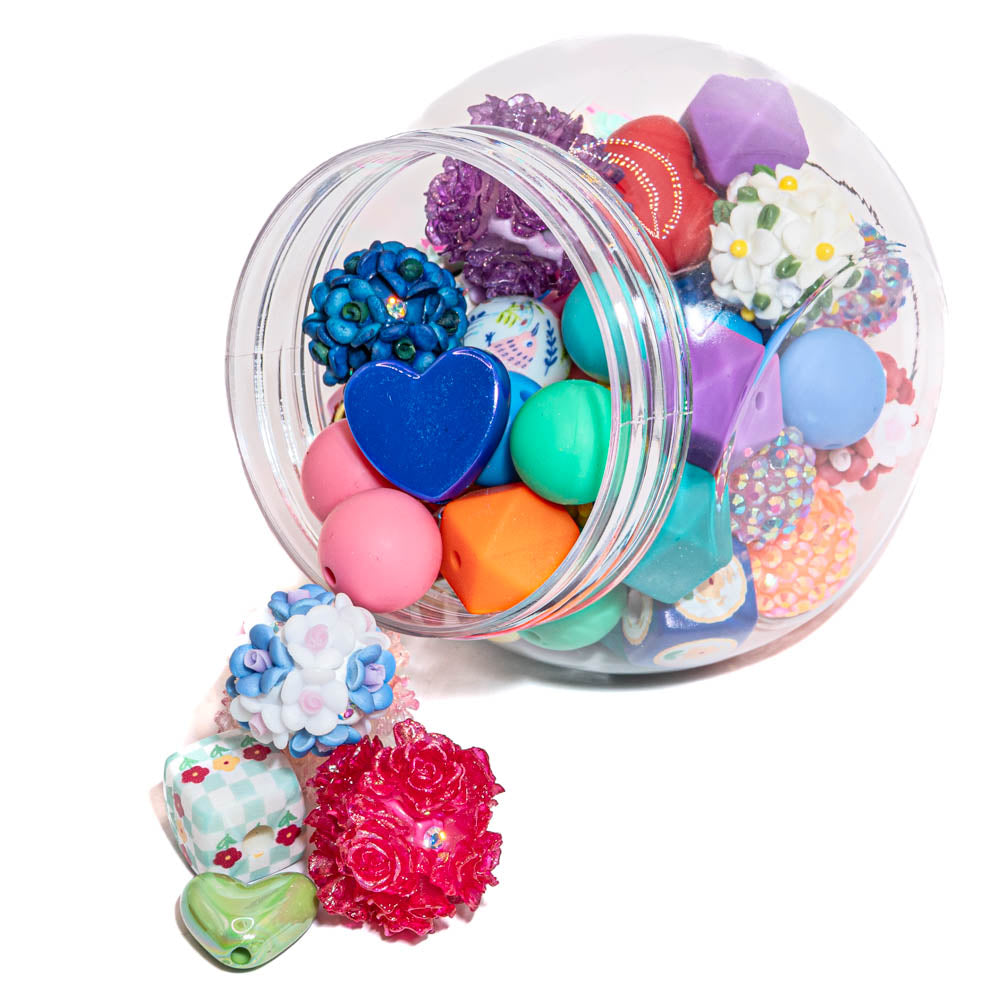Limited Edition: 50+ Piece Super Silicone Craft Mix in Bold, Bright, & Be You