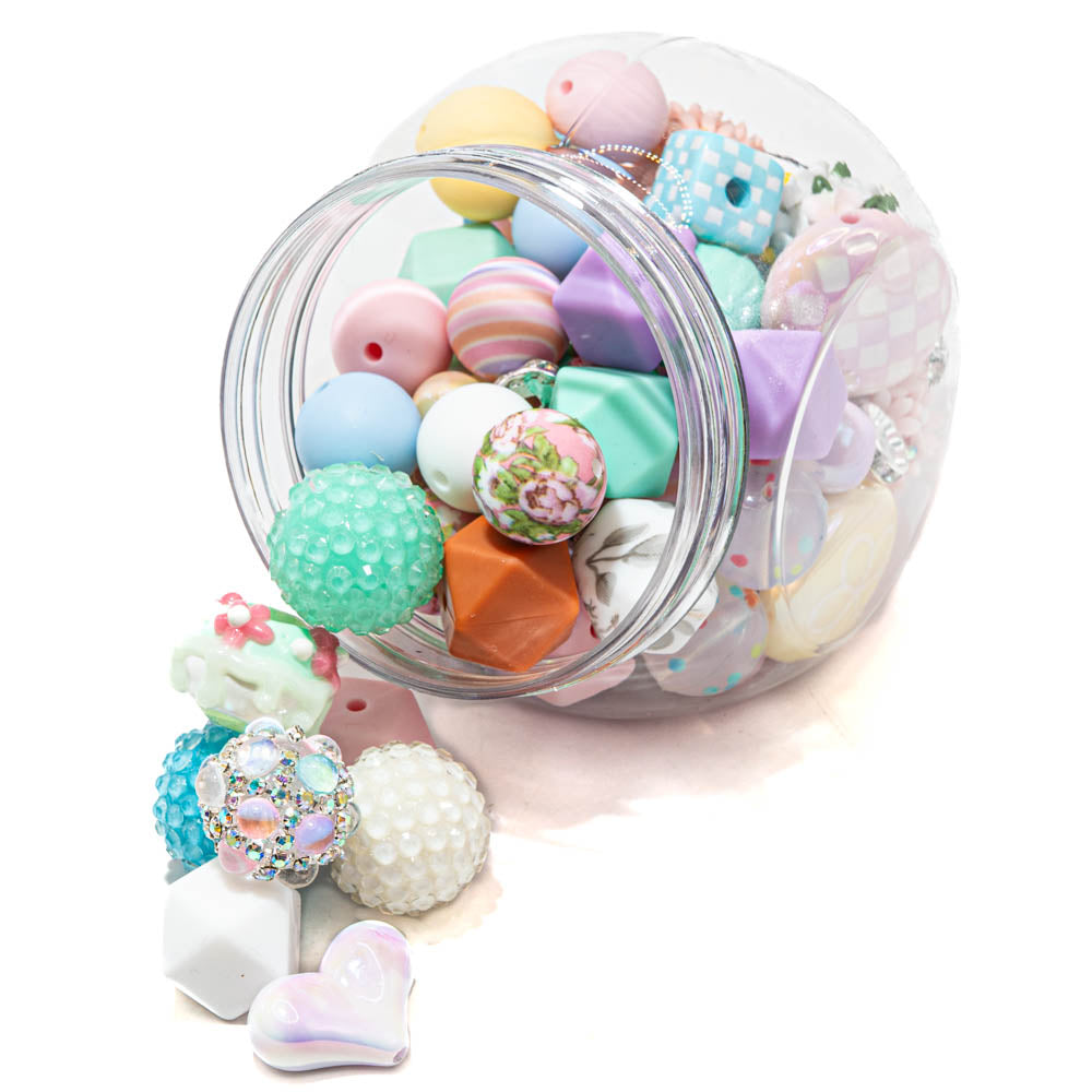 Limited Edition: 50+ Piece Super Silicone Craft Mix in Pastel Paradise
