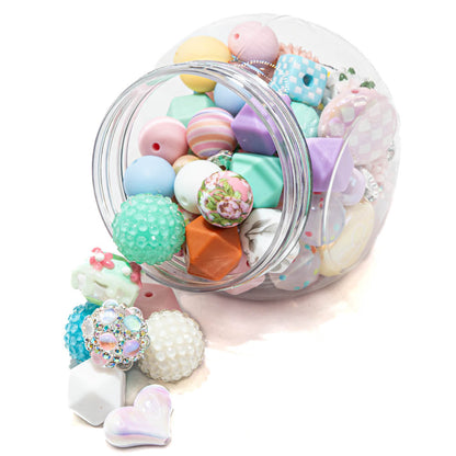 Limited Edition: 50+ Piece Super Silicone Craft Mix in Pastel Paradise