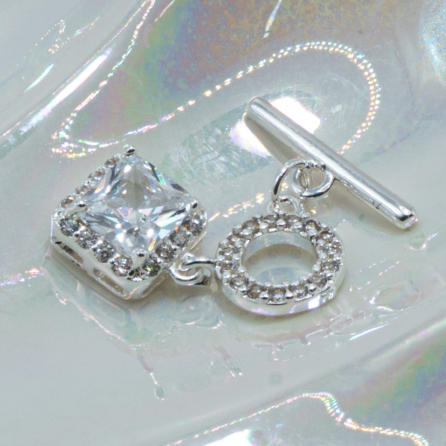 Leave A Little Sparkle Rhinestone Toggle Clasp