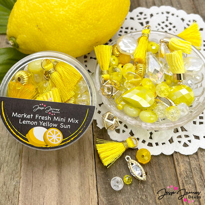 Lemon Yellow Sun Bead Mix from Jesse James Beads