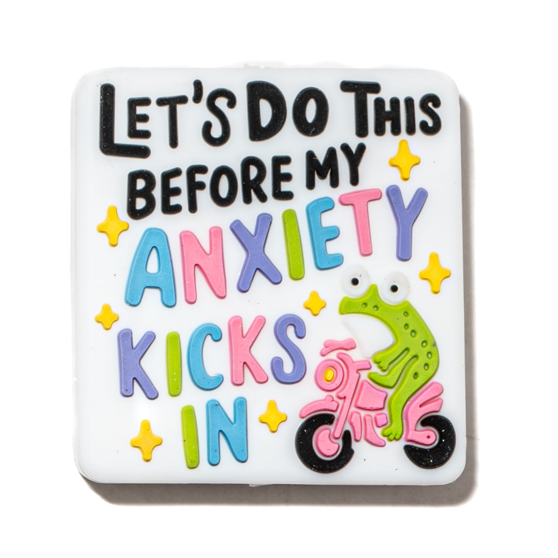 Let's Do This Before My Anxiety Kicks In Silicone Focal Bead