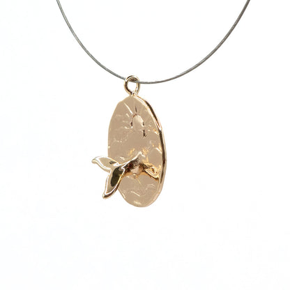 Catch the essence of the coast with these stunning Brass Pendants, featuring a flat round design with a radiant sun and detailed 3D whale