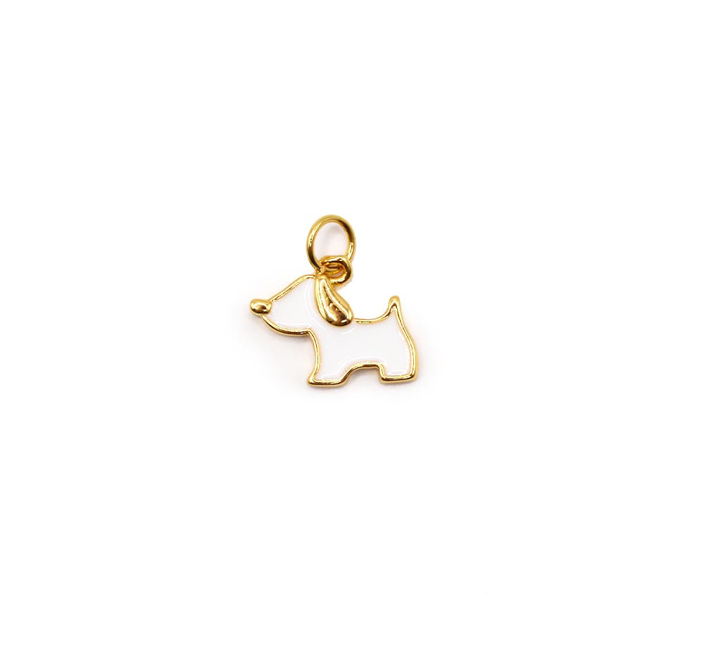 Little Doggy Enamel Charm