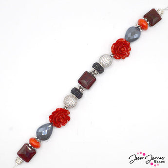 Bead Strand in Roses in the Rain