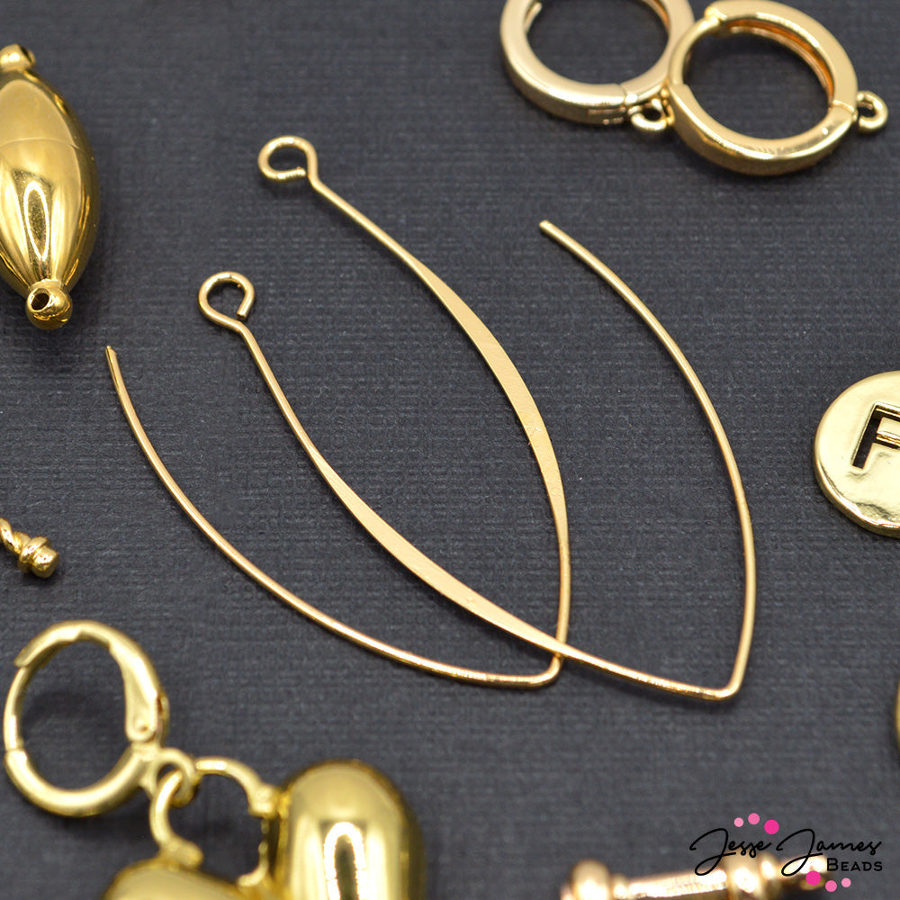 Livin' La Vida Loca 18K Gold Plated Earring Components