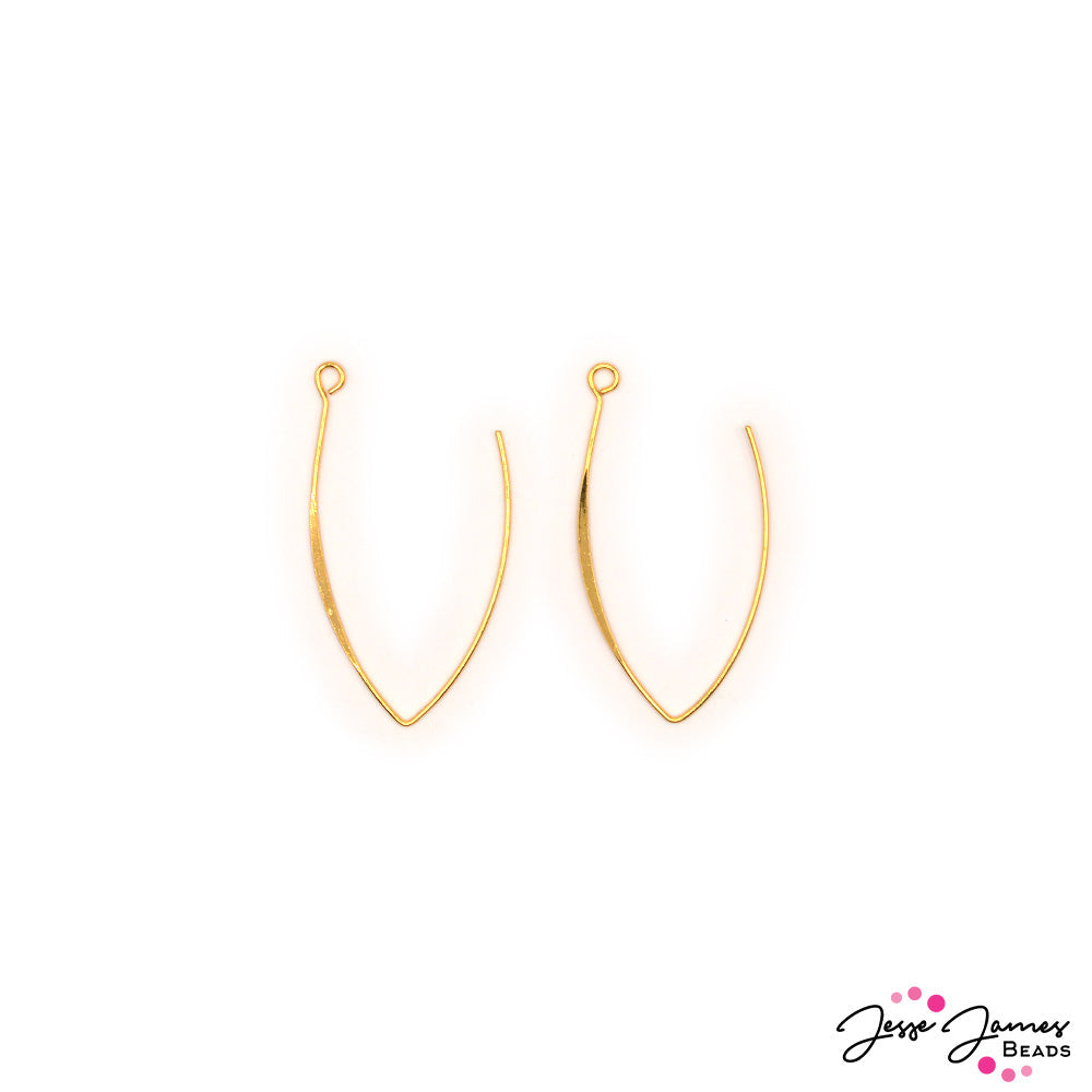 Livin' La Vida Loca 18K Gold Plated Earring Components