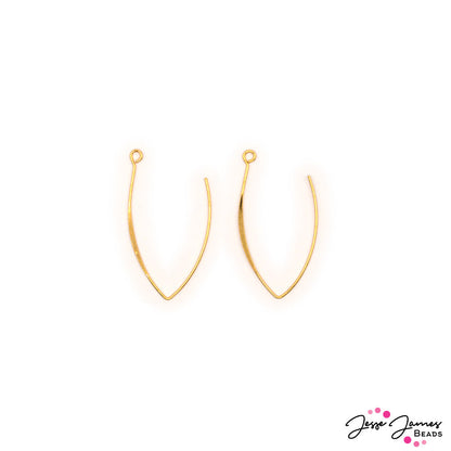 Livin' La Vida Loca 18K Gold Plated Earring Components