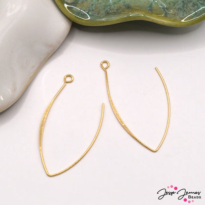 Livin' La Vida Loca 18K Gold Plated Earring Components