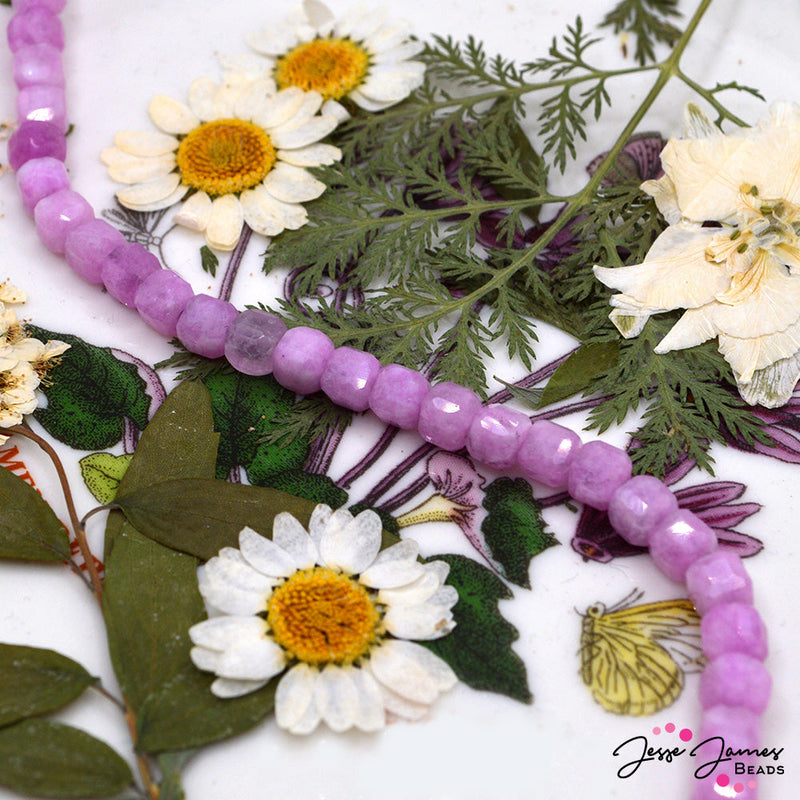 Living La Viva Lilac Natural Stone Beads